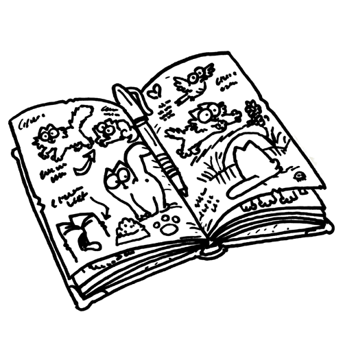 Simons cat menu dairy